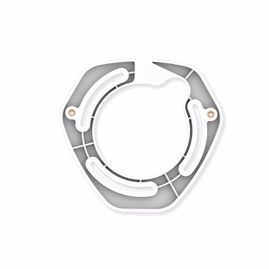 Milesight A73 Adapter Plate adapterplate for sideveis kabling av Vandal-proof Mini Dome