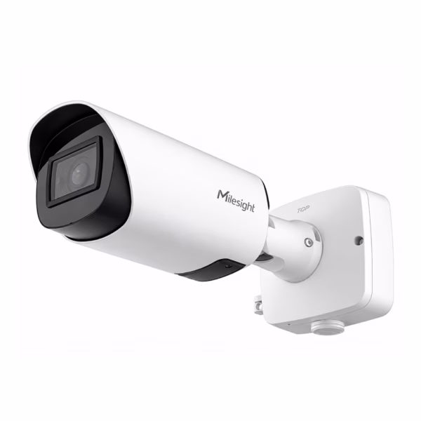 Milesight Pro Series AI motorisert Bullet Plus-kamera med zoomobjektiv og AI-deteksjon
