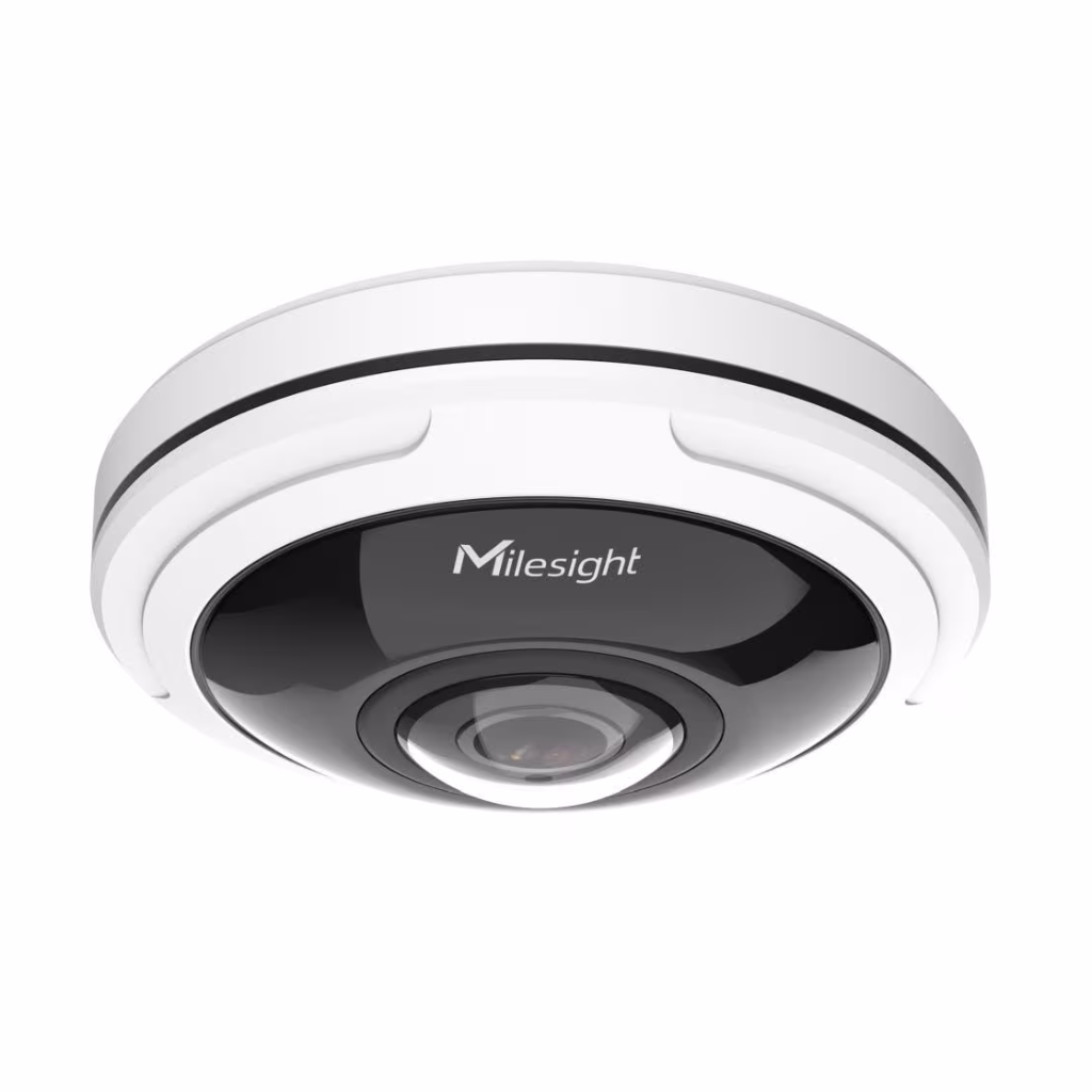 Milesight Panoramic Series AI fisheye-kamera med 360° panoramavisning og AI-analyse