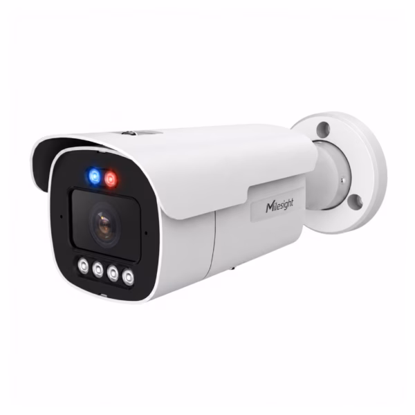 Milesight Q Series AI motorisert TrueColor bulletkamera med zoomobjektiv og AI-deteksjon