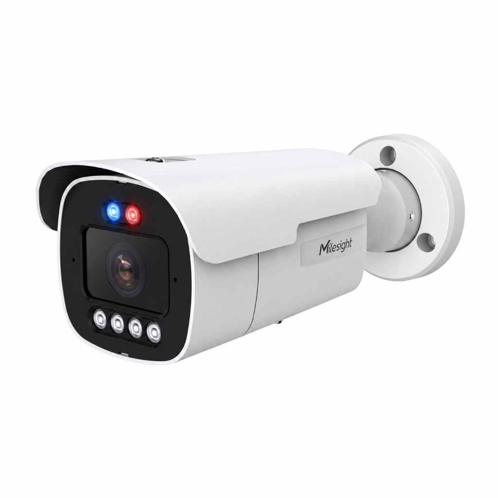 Milesight Q Series AI motorisert TrueColor bulletkamera med zoomobjektiv og AI-deteksjon