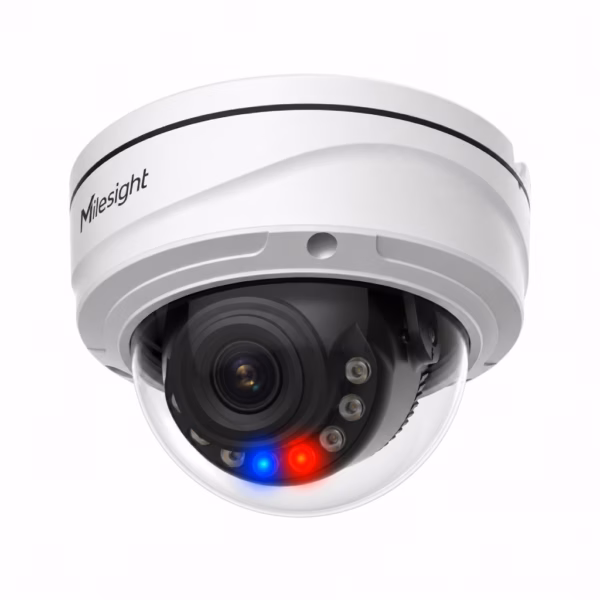 Milesight Q Series AI motorisert TrueColor domekamera med zoomobjektiv og AI-deteksjon