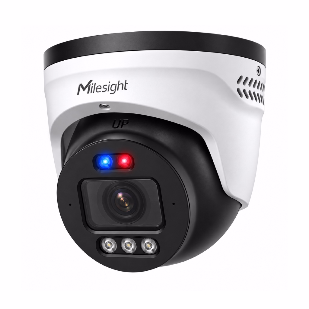 Milesight Q Series AI TrueColor turretkamera med Smart Hybrid Light og AI-deteksjon
